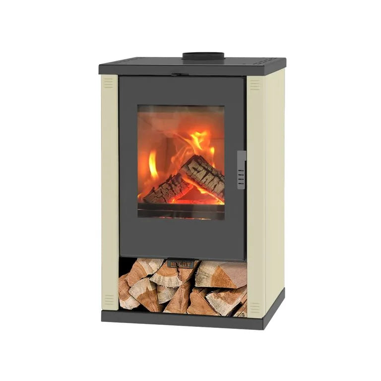 Poêle à Bois - cheminée - HECHT SOLIS BEIGE