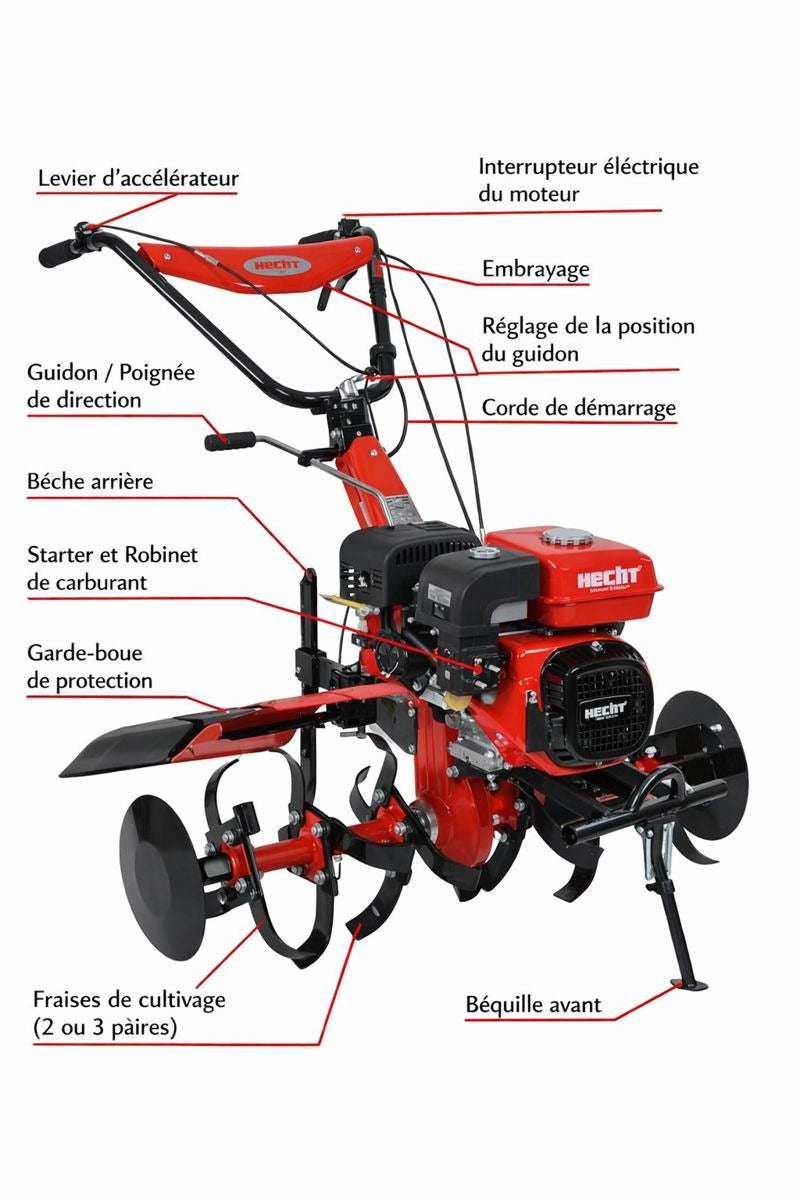Motoculteur Essence - HECHT 7100