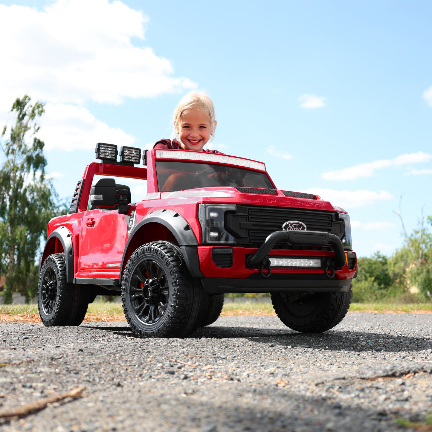 Voiture électrique pour enfants - FORD F450 RED