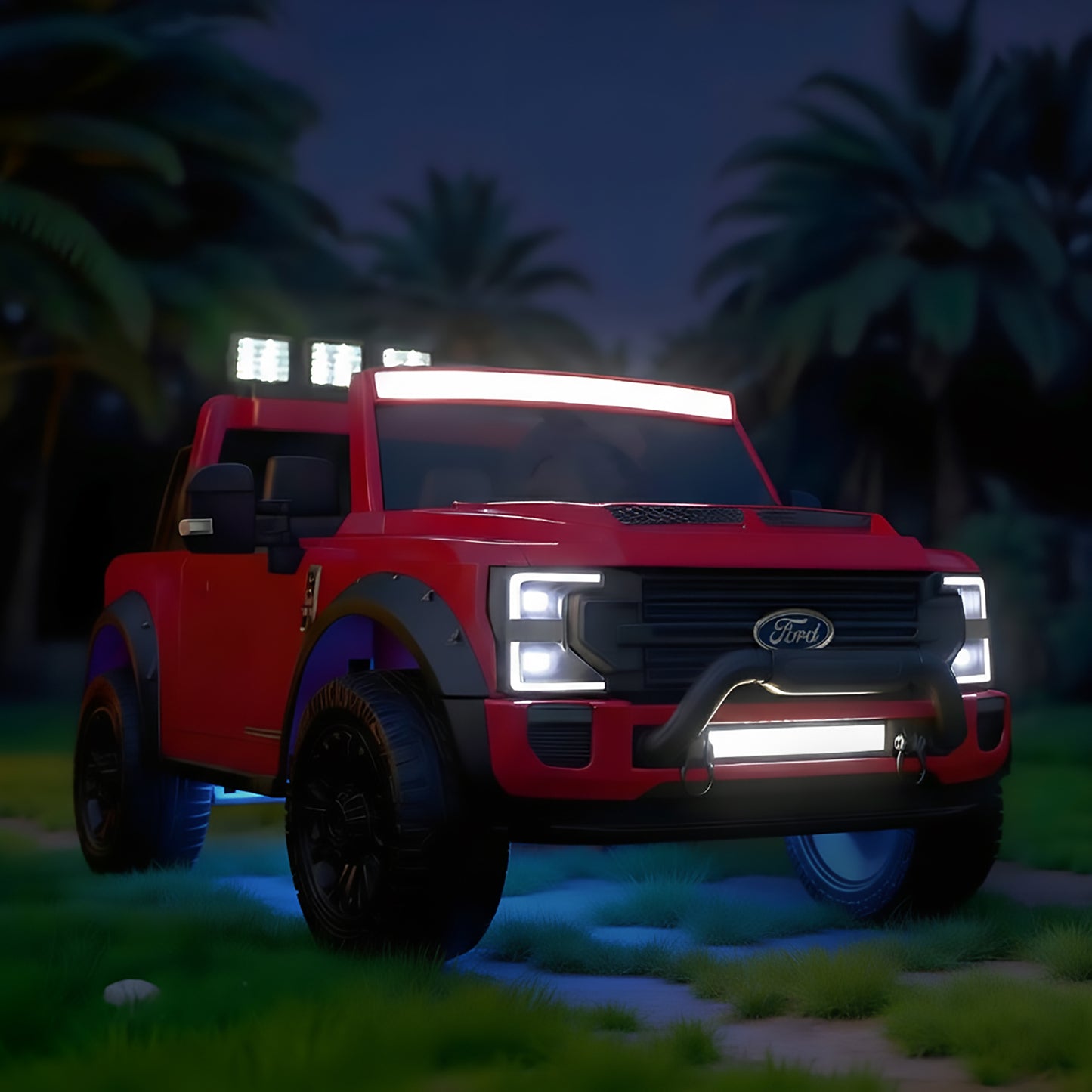 Voiture électrique pour enfants - FORD F450 RED