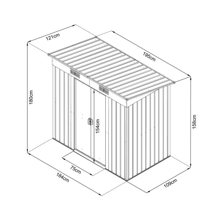 Abri de jardin - HECHT 4X6 PLUS