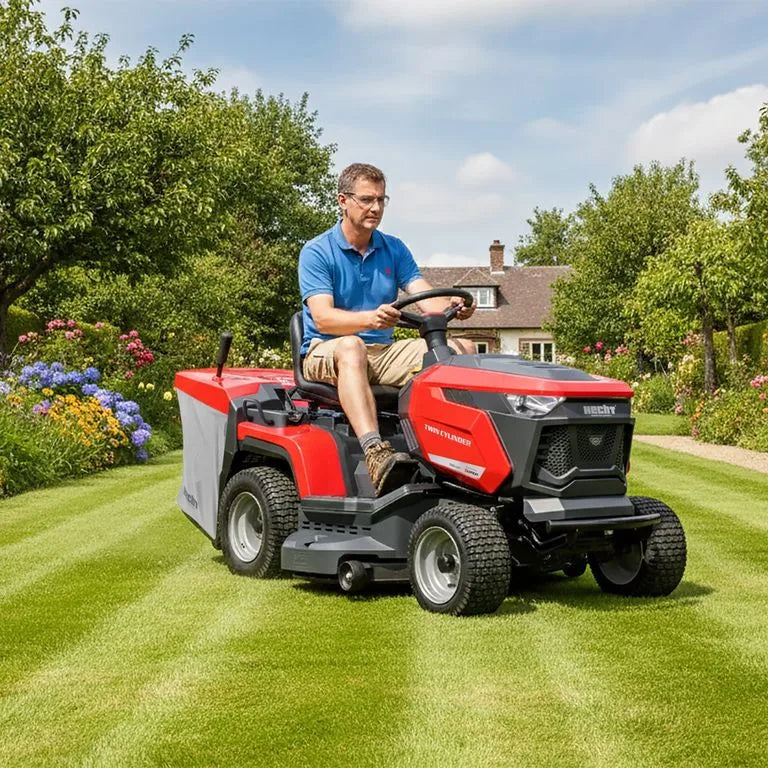 Tondeuse à Gazon Tracteur de jardin - HECHT 5202 TWIN