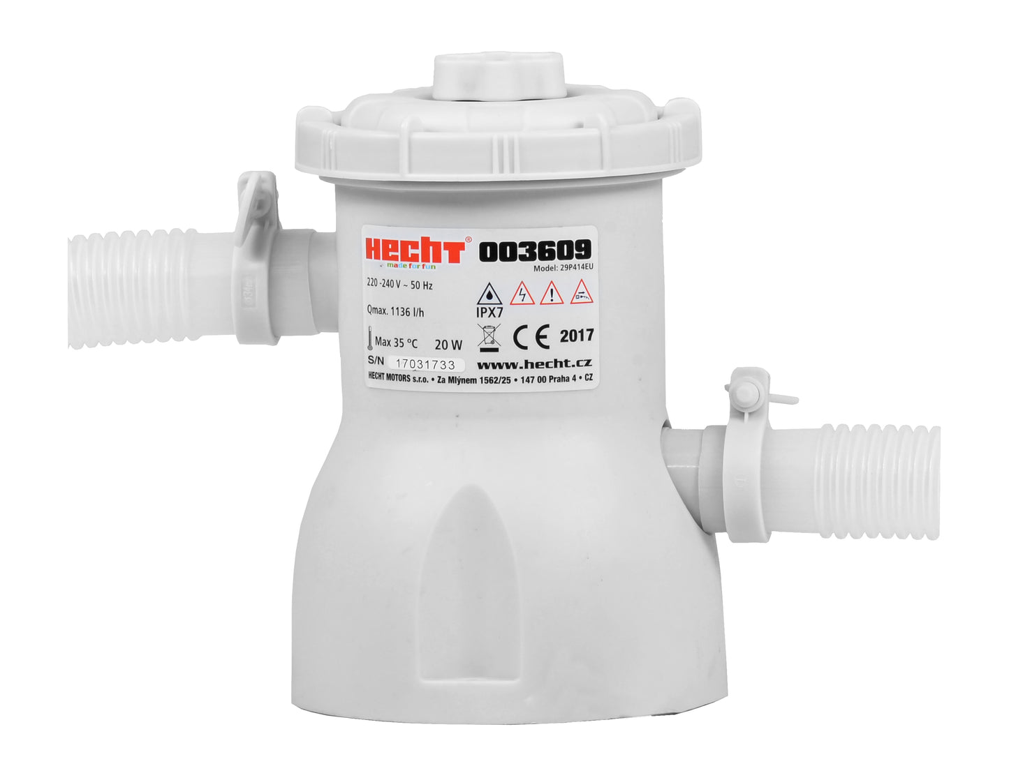 Filtration à cartouche pour Piscine - HECHT 003609