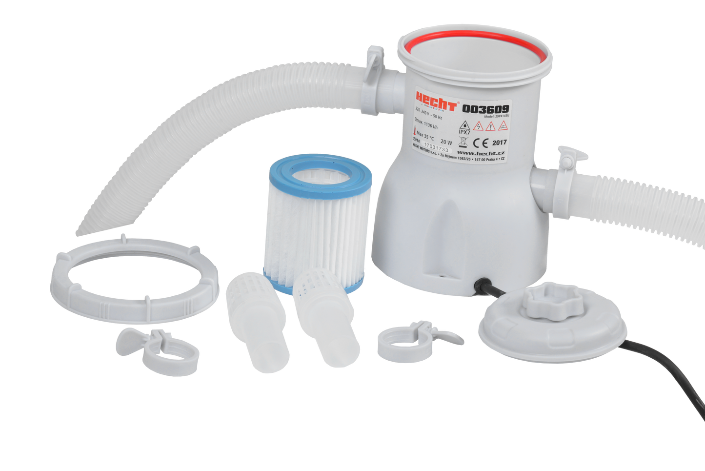 Filtration à cartouche pour Piscine - HECHT 003609