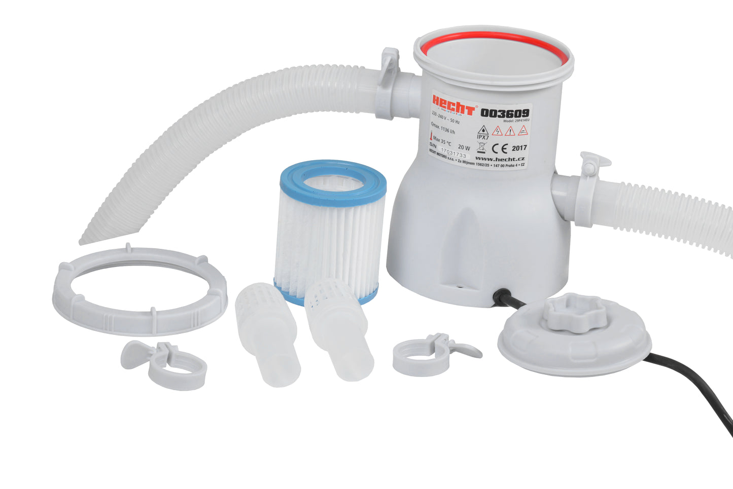 Filtration à cartouche pour Piscine - HECHT 003609