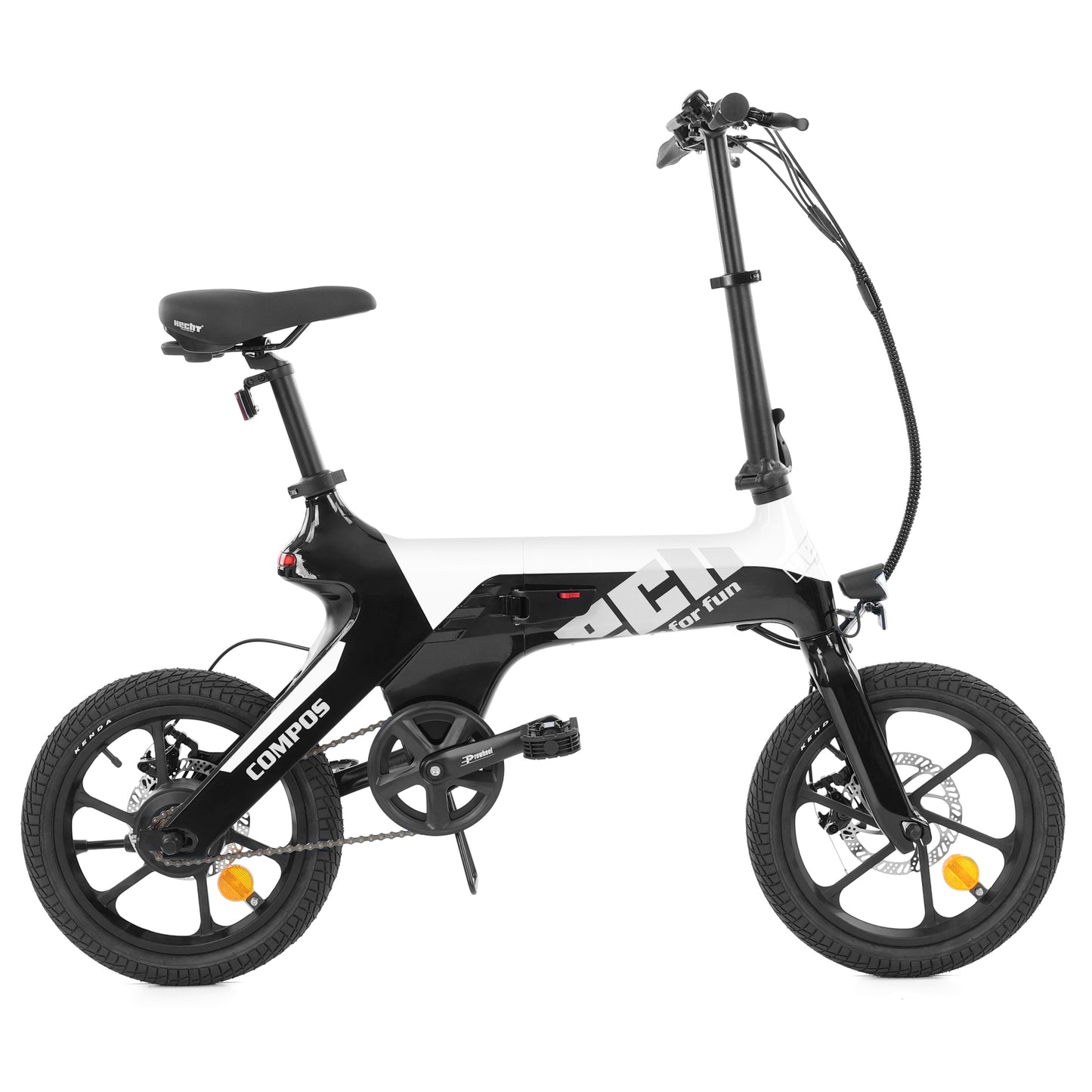 Vélo électrique - HECHT COMPOS MINI NOIR ET BLANC