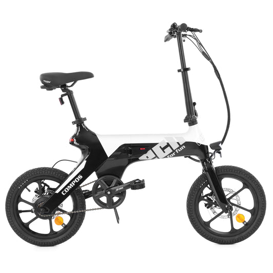 Vélo électrique - HECHT COMPOS MINI NOIR ET BLANC