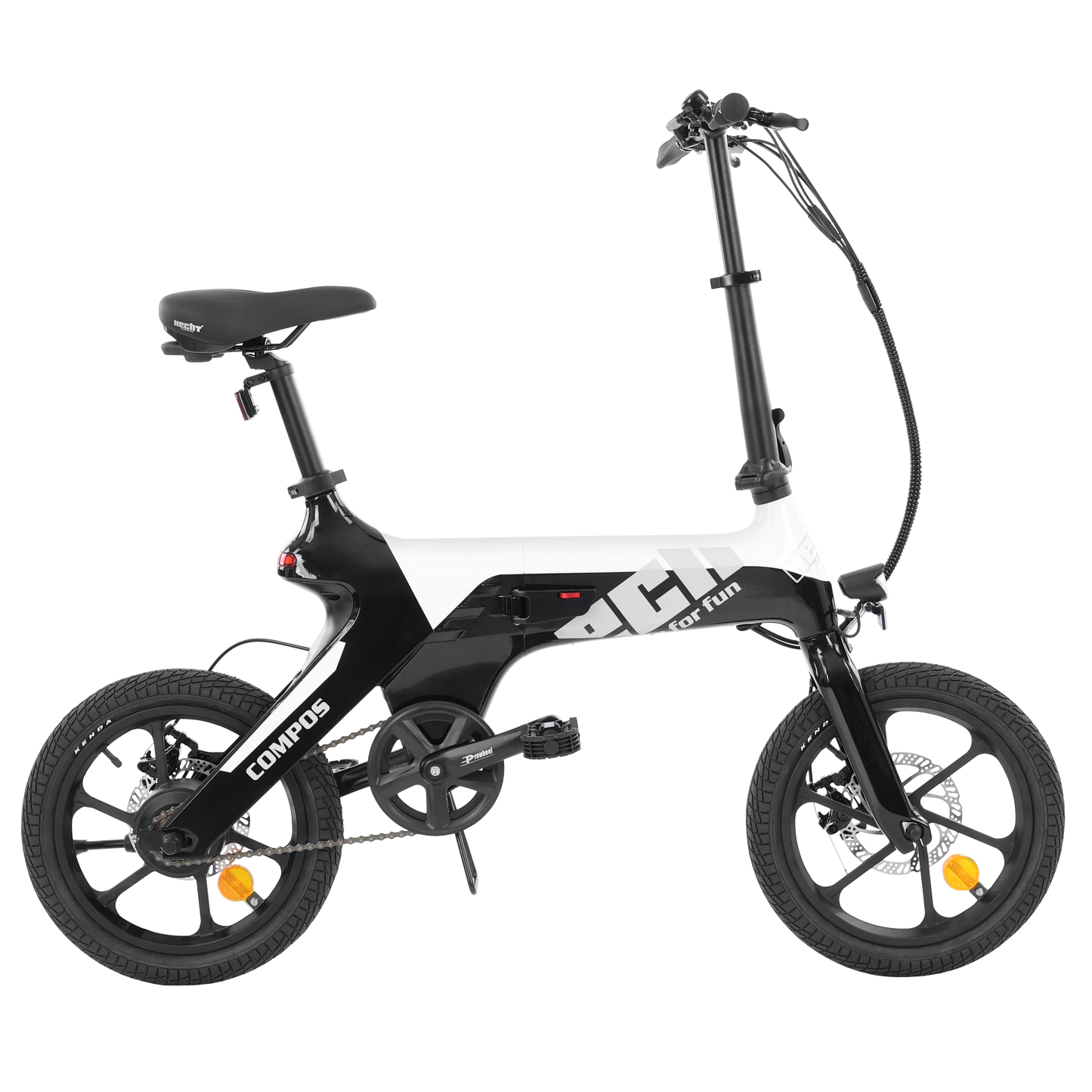 Vélo électrique - HECHT COMPOS MINI NOIR ET BLANC