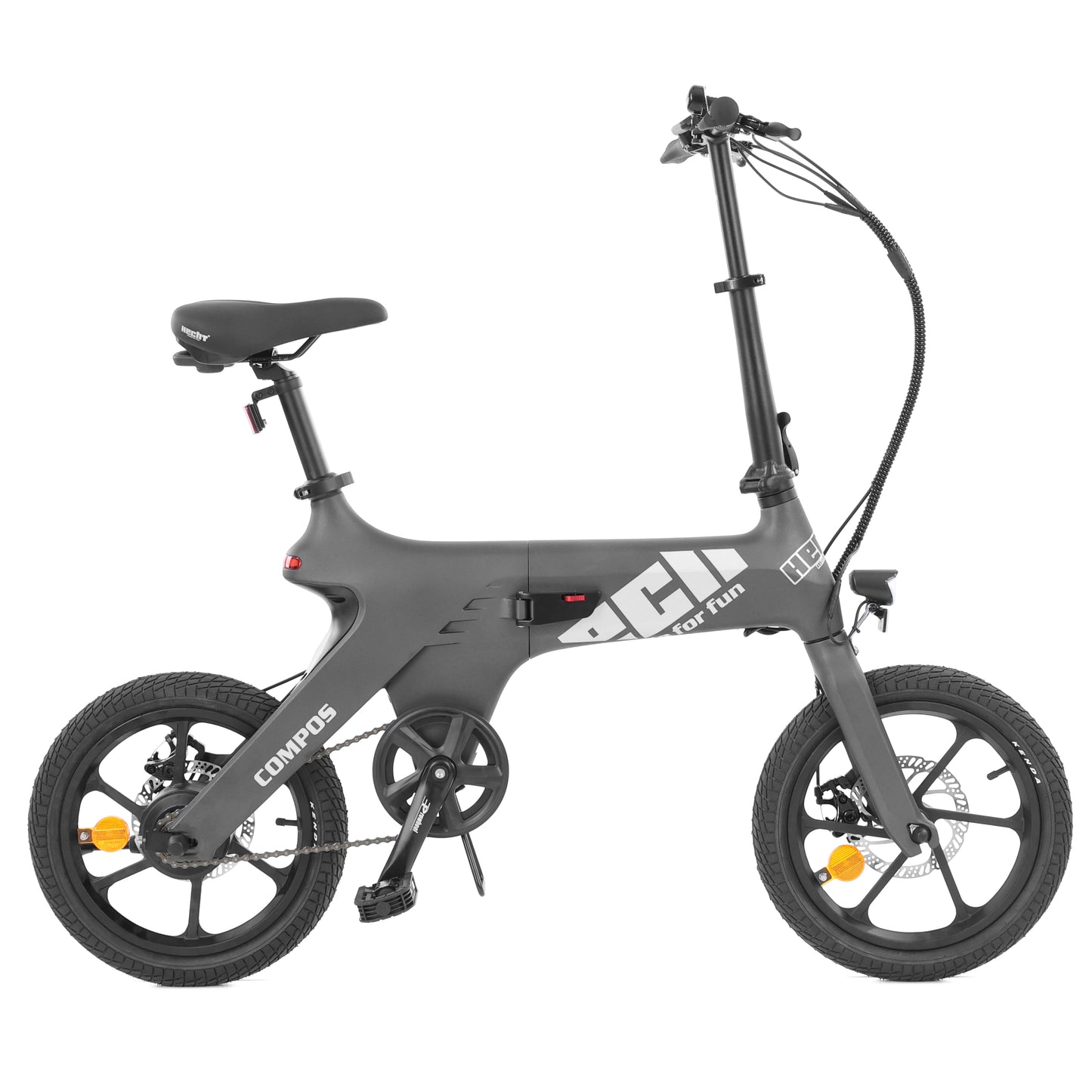 Vélo électrique - HECHT COMPOS MINI (MAT) GRIS