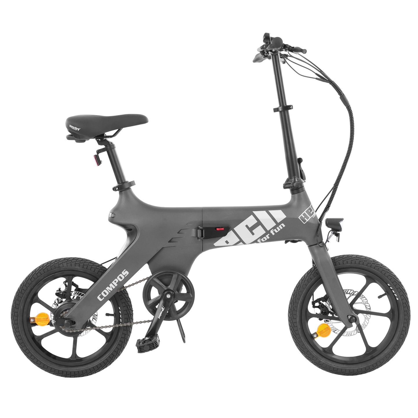 Vélo électrique - HECHT COMPOS MINI (MAT) GRIS