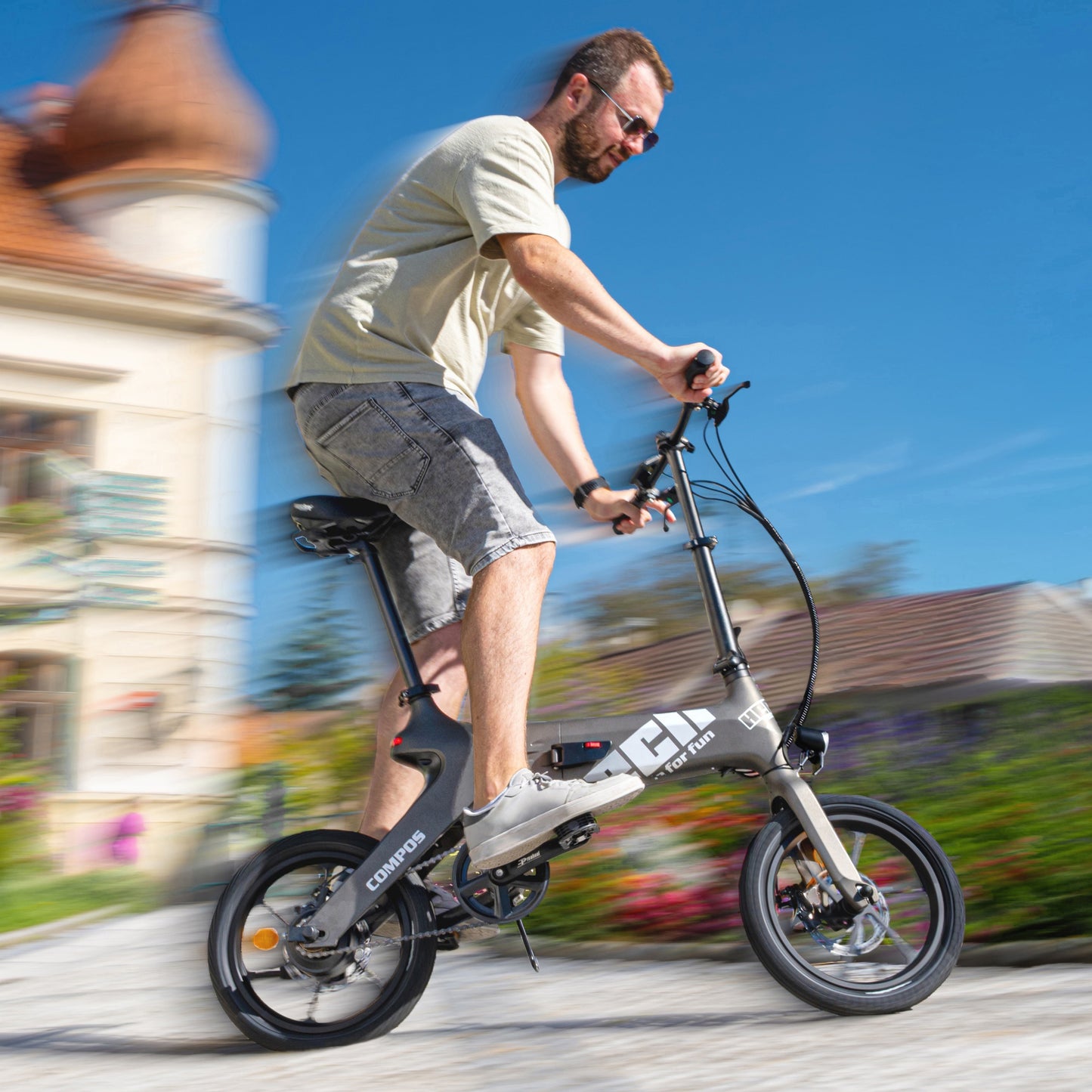 Vélo électrique - HECHT COMPOS MINI (MAT) GRIS