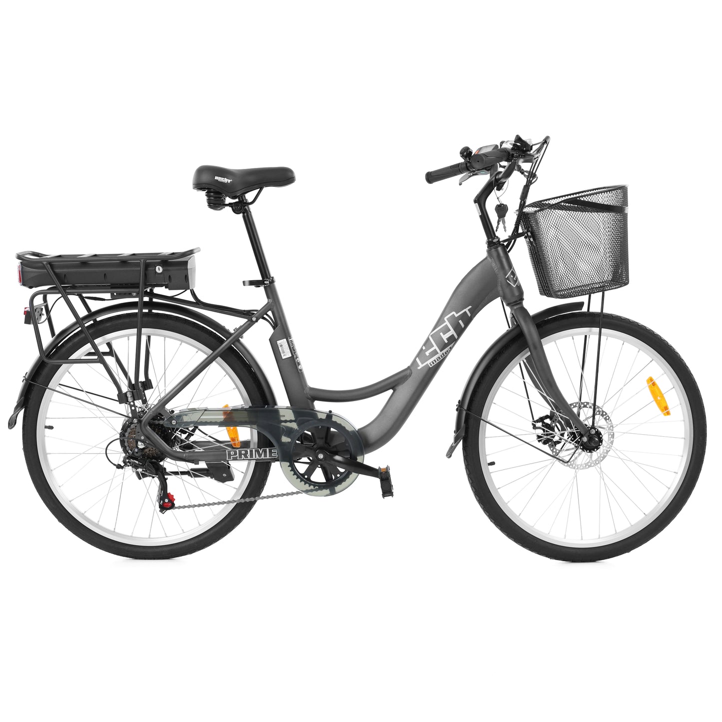 Vélo électrique - HECHT PRIME GRIS(ENSEMBLE)