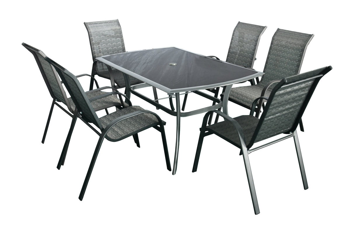 Ensemble de Mobilier de Jardin - HECHT HONEY SET 6
