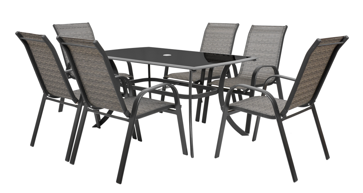 Ensemble de Mobilier de Jardin - HECHT HONEY SET 6